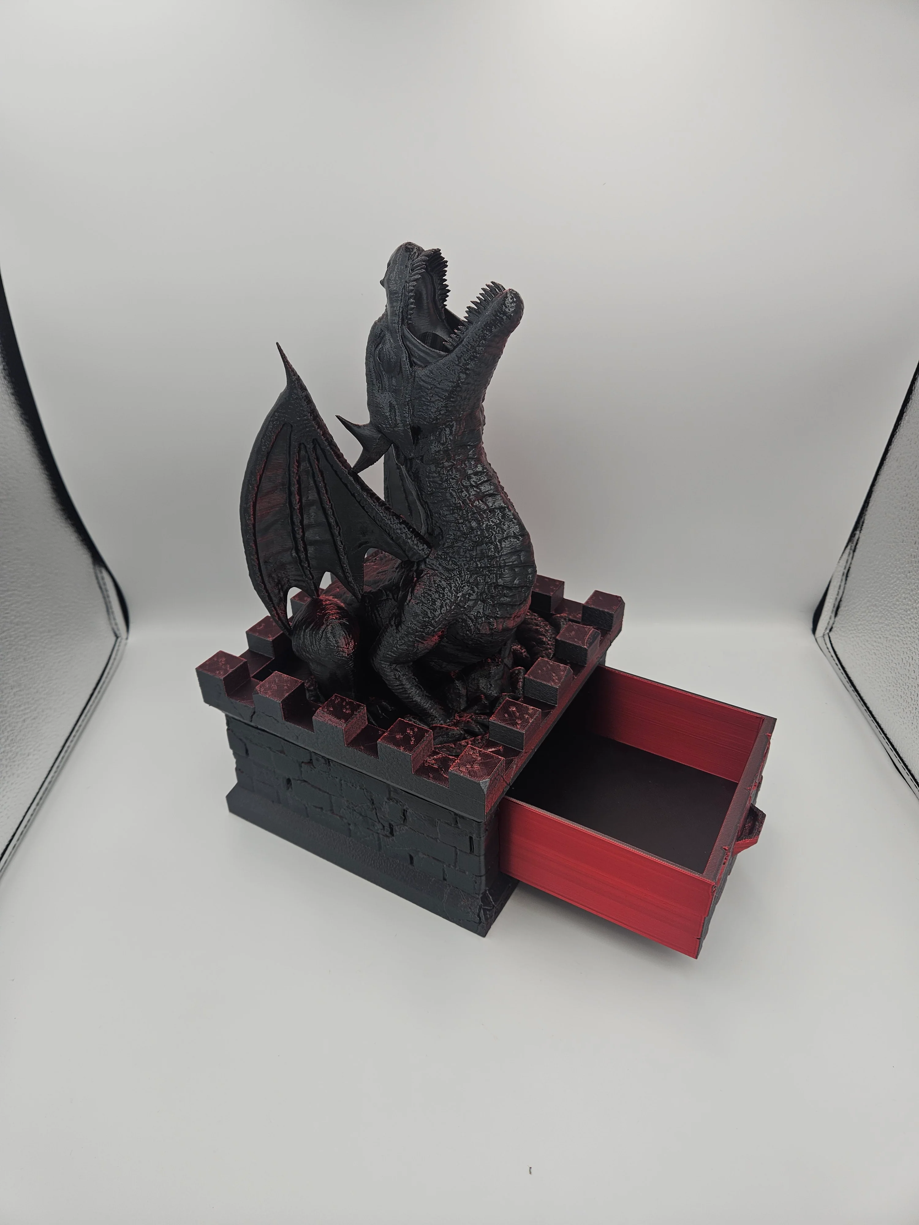 Dragon Dice Tower with Drawer – DnD Dice Storage & Display – Fits D20 & Standard Dice - Image 3