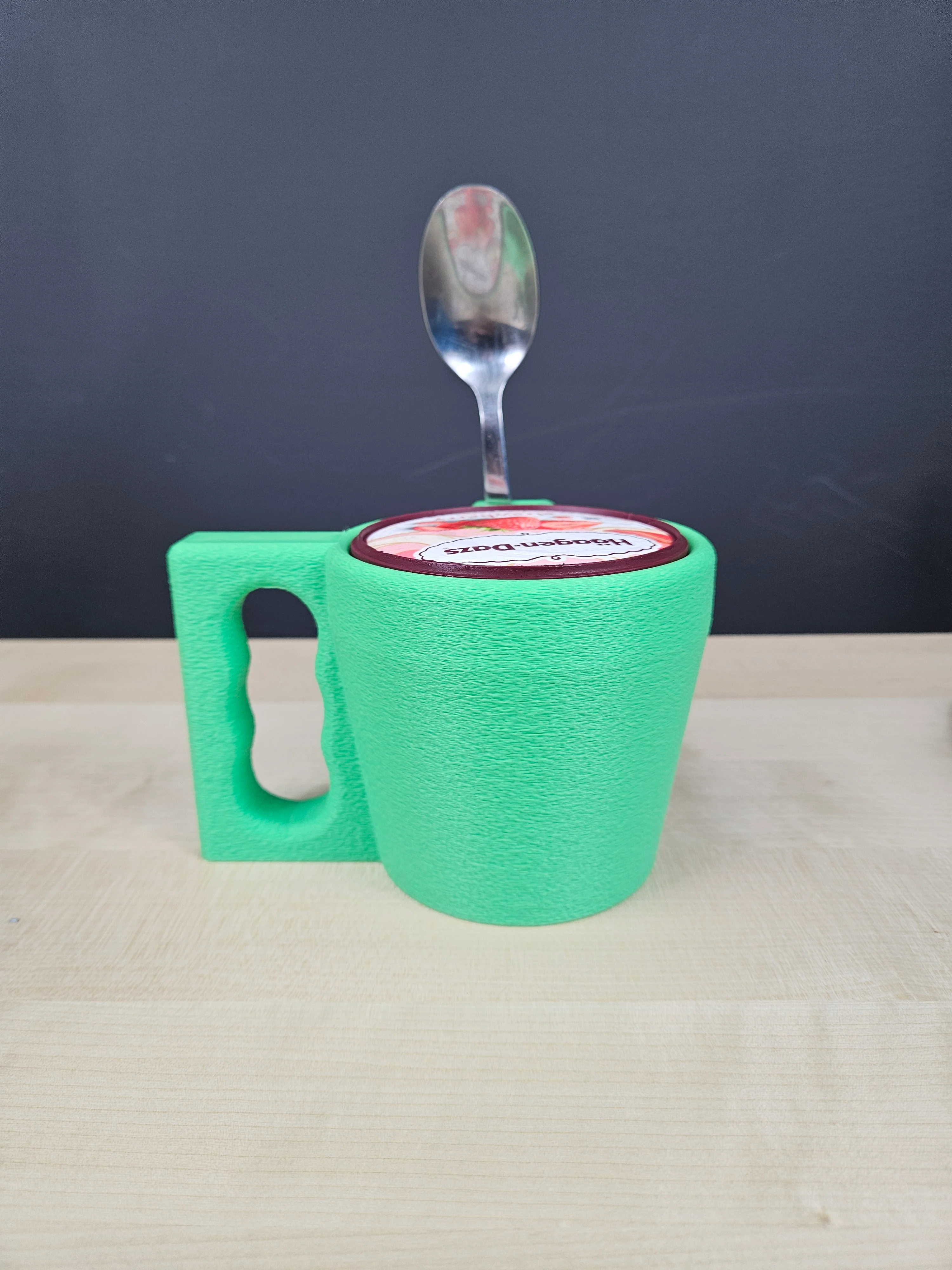 Ice Cream Pint Holder with Spoon Slot - Cozy Grip - Image 3