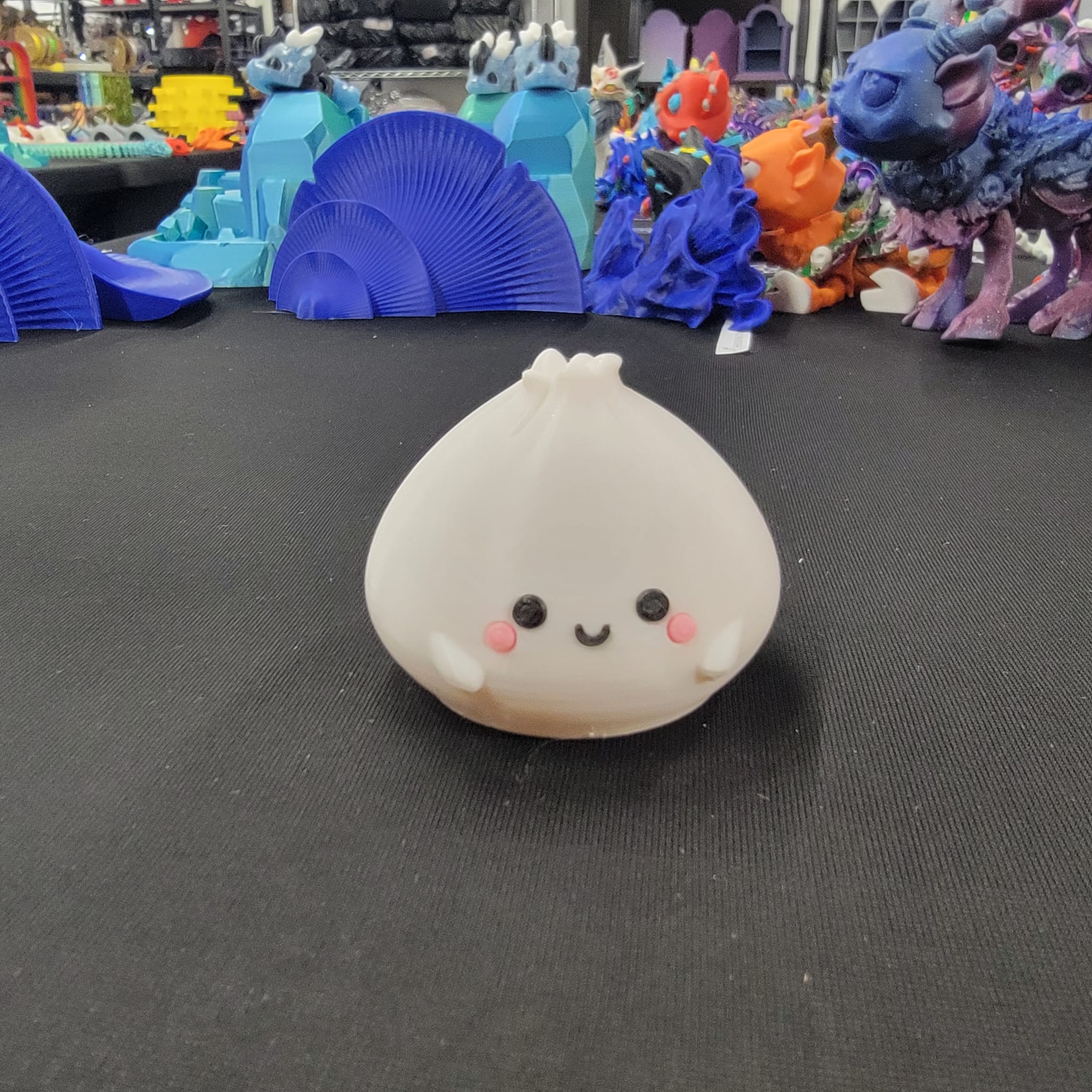 Kawaii Dim Sum Buns on Platter – Set of 3 Adorable Dumplings - Image 5