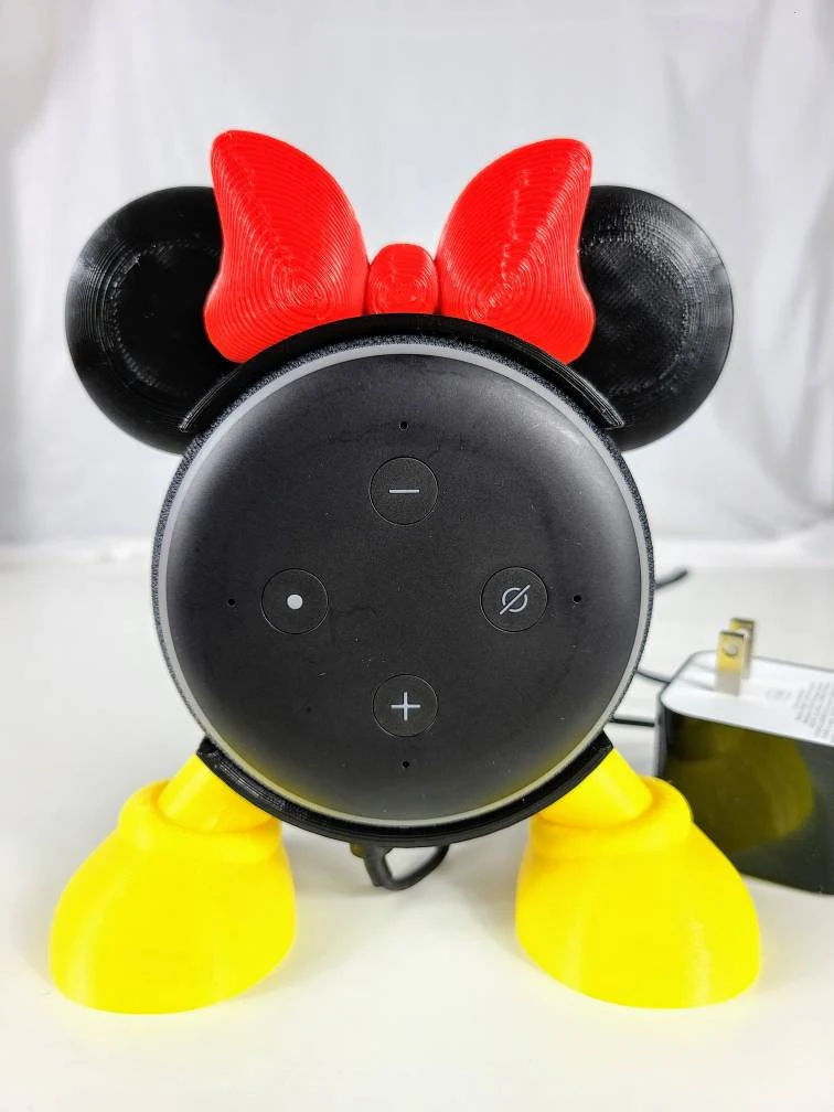 Mickey and Minnie Inspired Stand For Amazon Echo Dot - Image 3