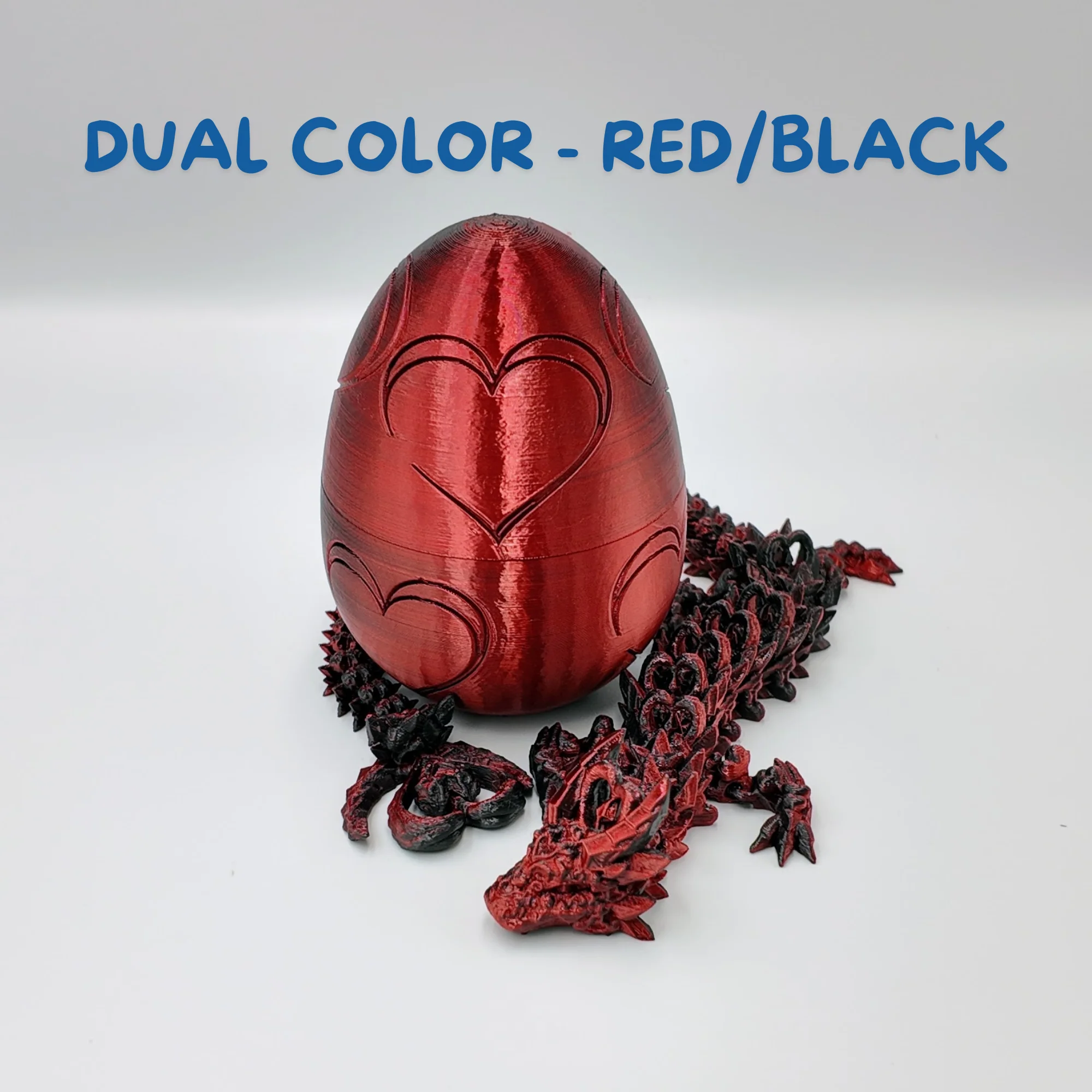 Heart Dragon Egg - 17" Dragons Articulating Joints - Mushroom Themed - Image 13