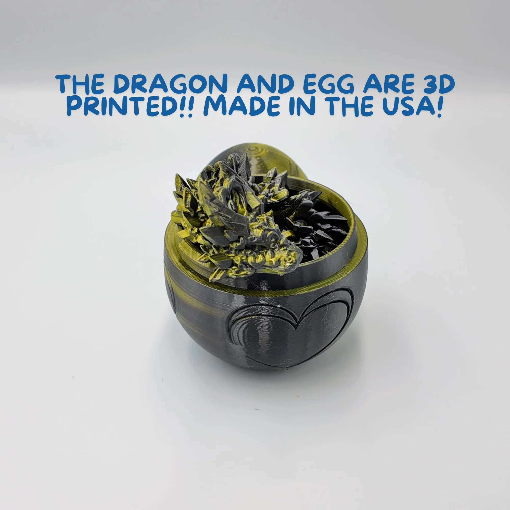 Heart Dragon Egg - 17" Dragons Articulating Joints - Mushroom Themed - Image 26