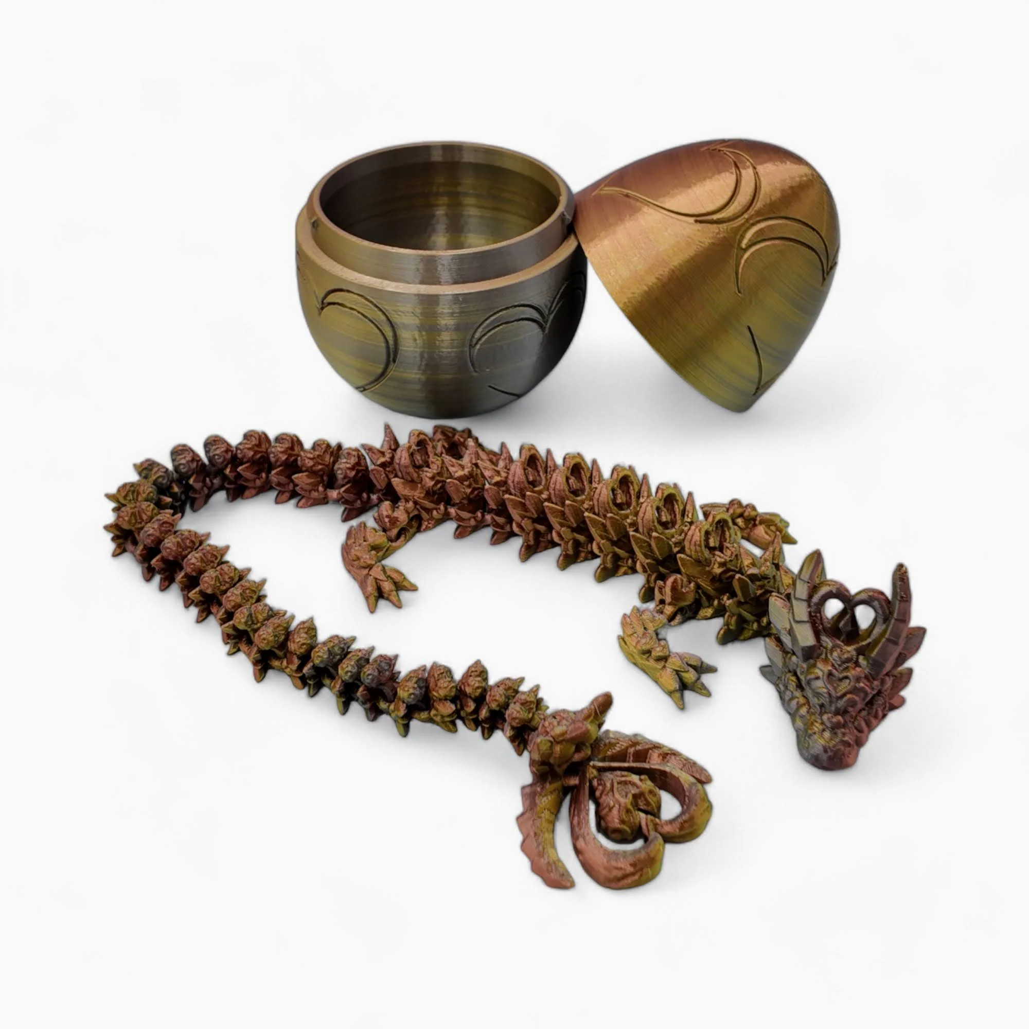 Heart Dragon Egg - 17" Dragons Articulating Joints - Mushroom Themed - Image 48