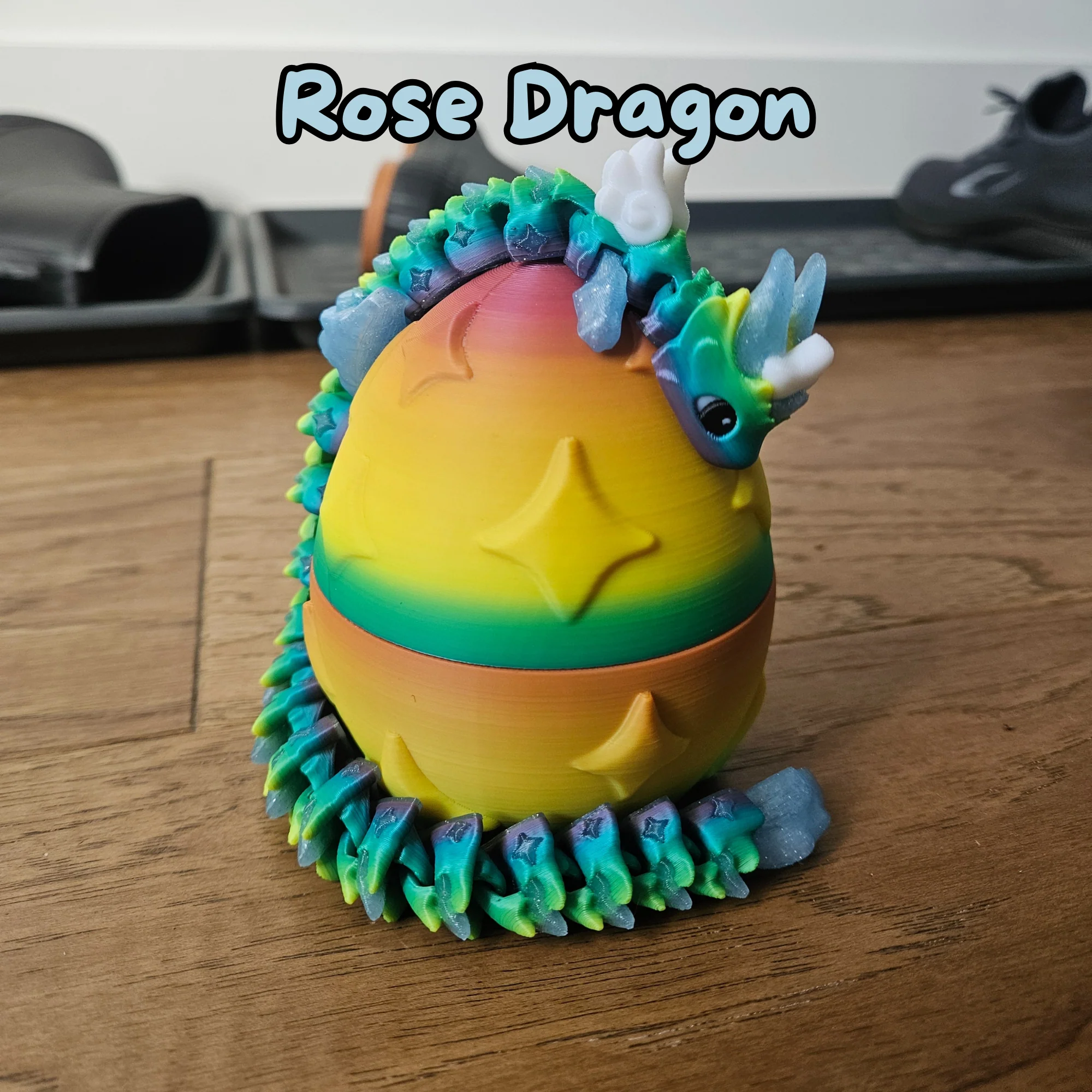 Rubi and Rose 12.5" Fantasy Dragon With Egg - Image 3