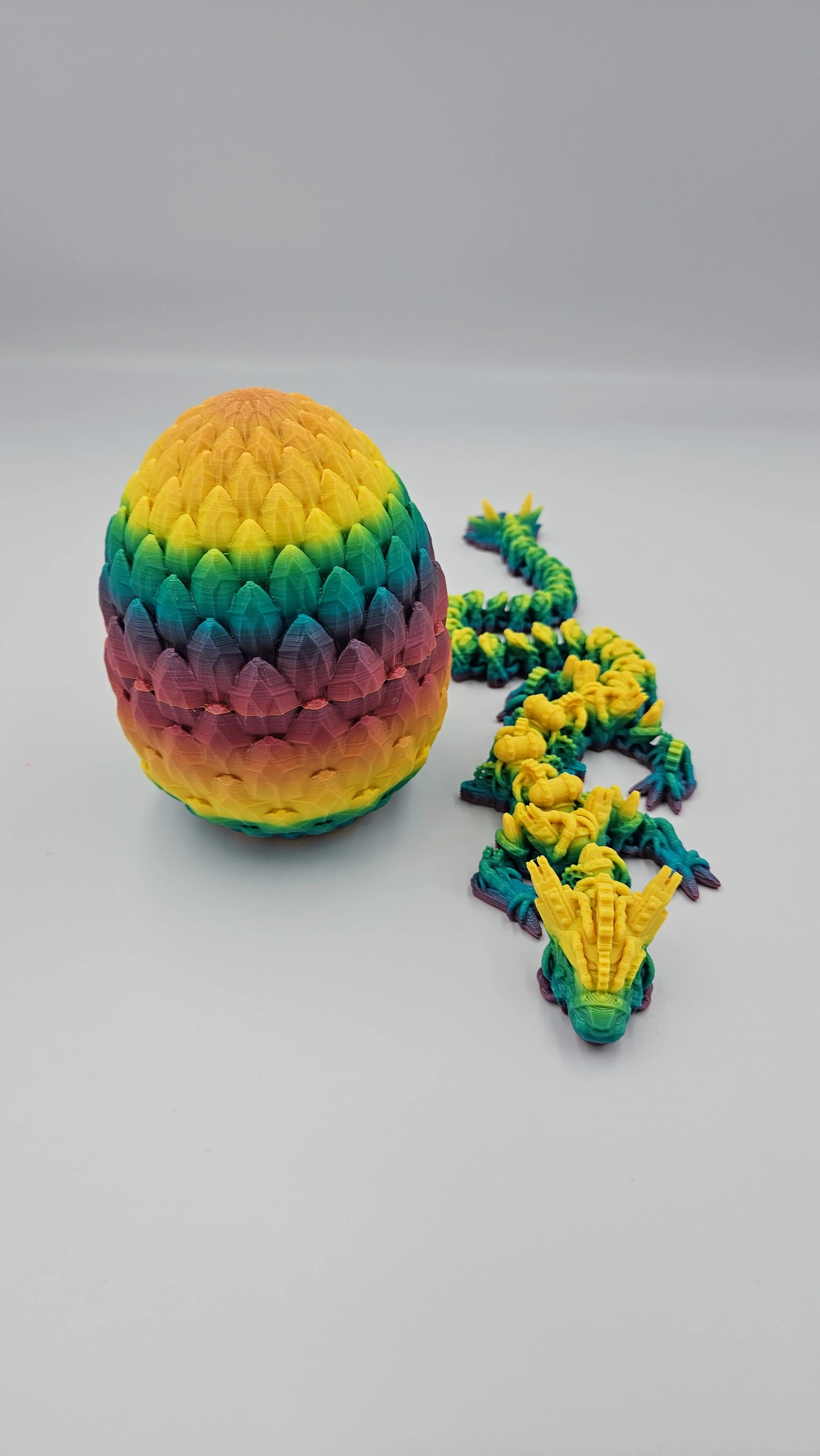 Steampunk Themed Dragon Egg - 14" Articulating Dragon - Image 10