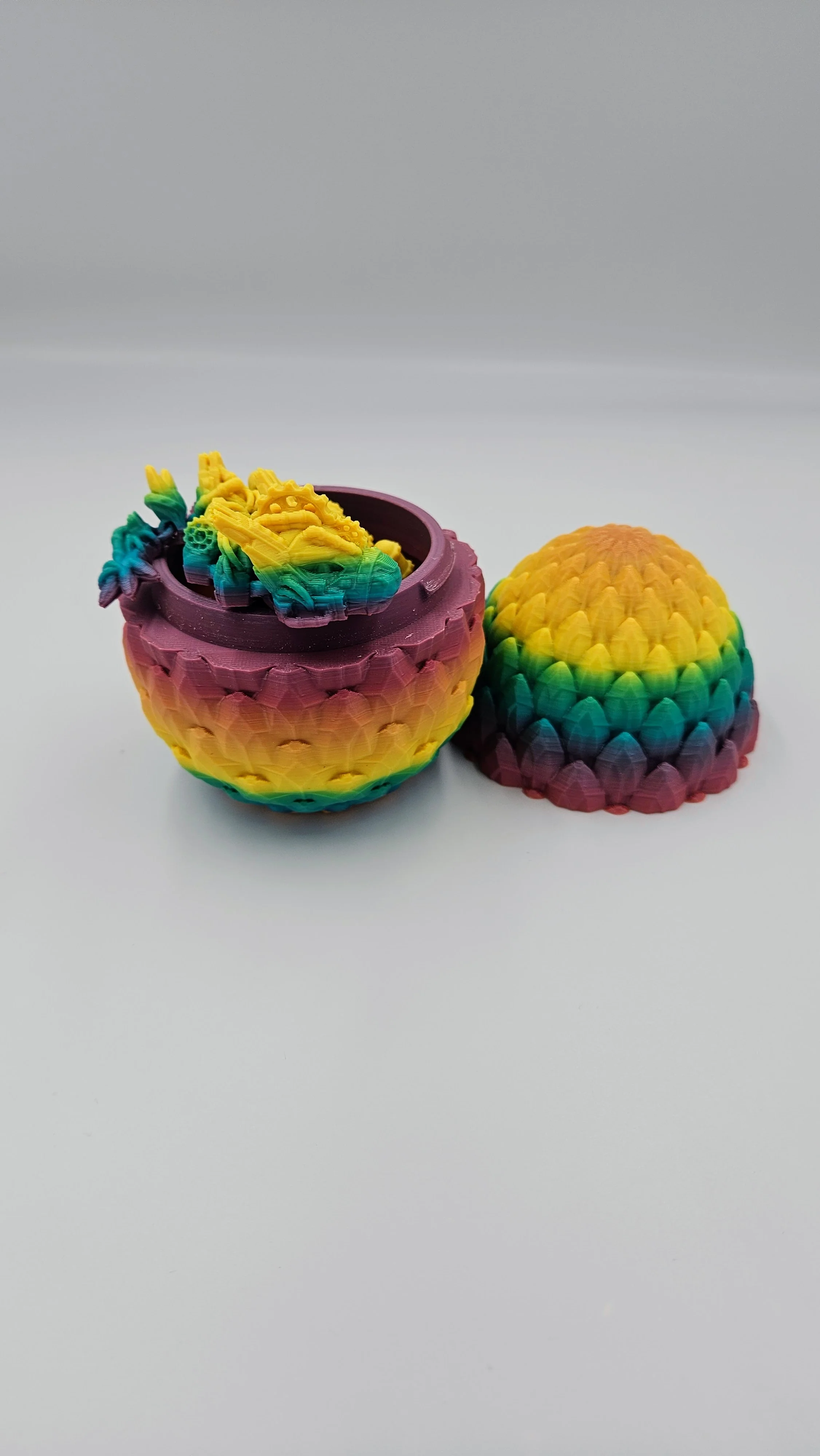 Steampunk Themed Dragon Egg - 14" Articulating Dragon - Image 12