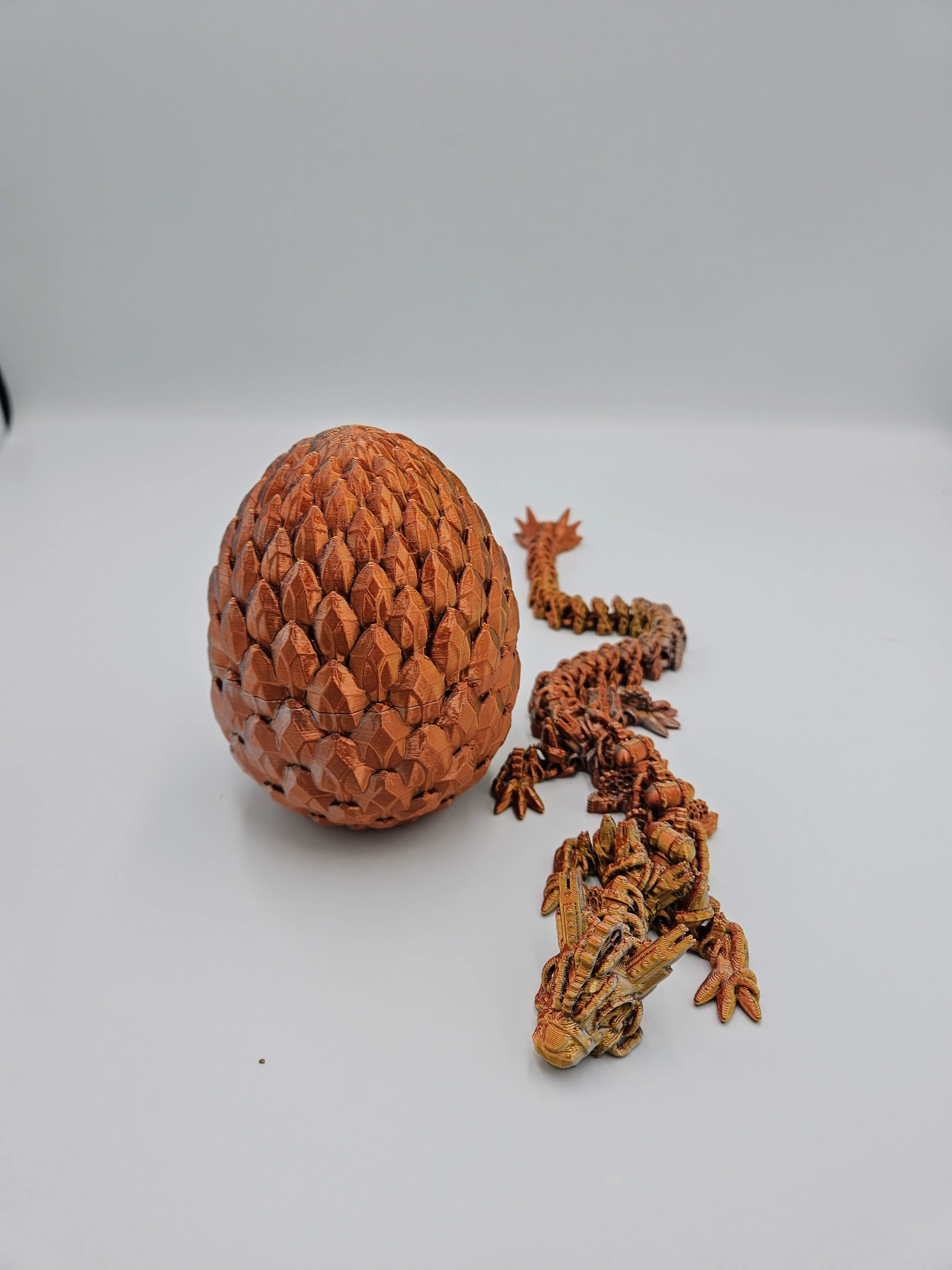 Steampunk Themed Dragon Egg - 14" Articulating Dragon - Image 16