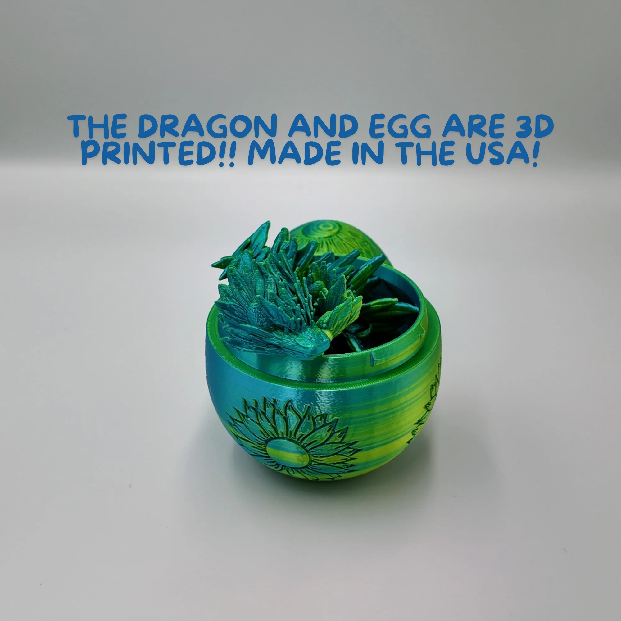 Sunflower Dragon Egg - 12.5" Dragons Articulating Joints - Sunflower Themed - Image 27