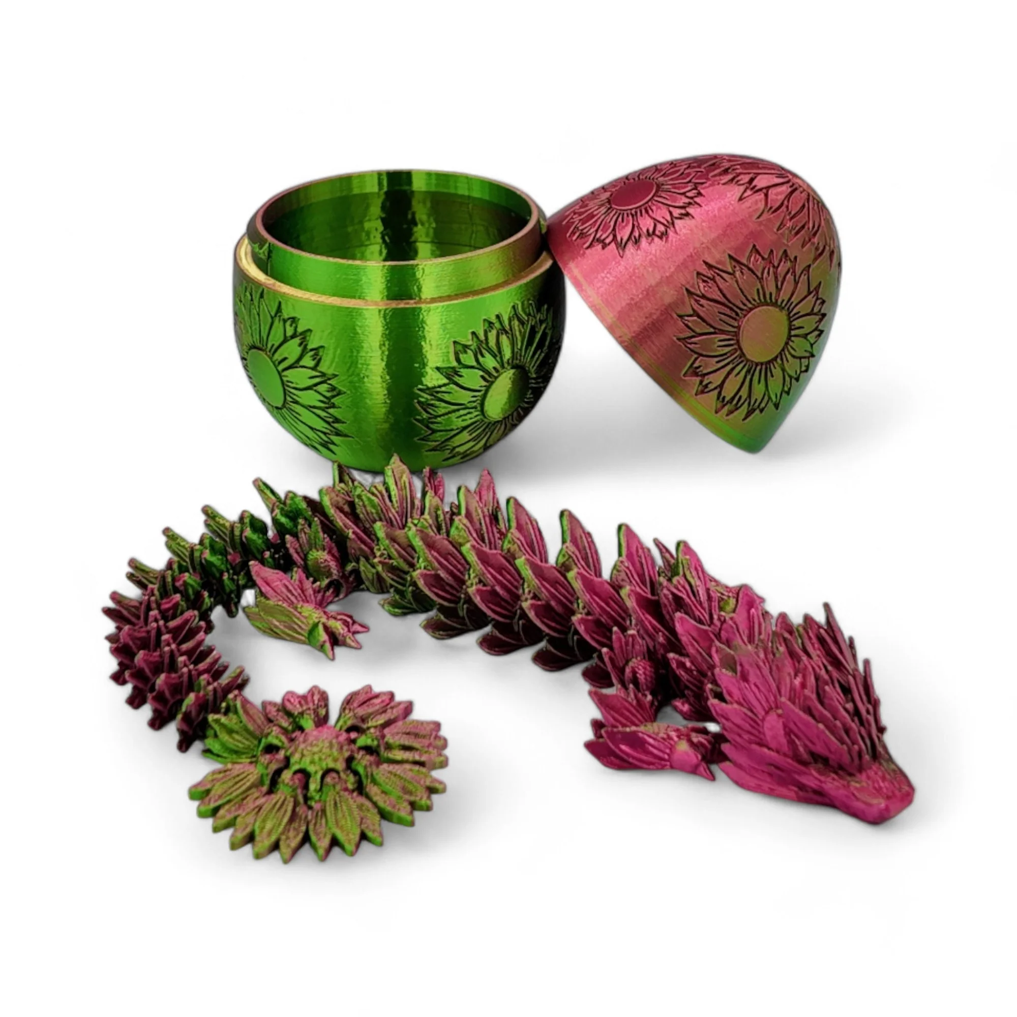 Sunflower Dragon Egg - 12.5" Dragons Articulating Joints - Sunflower Themed - Image 49