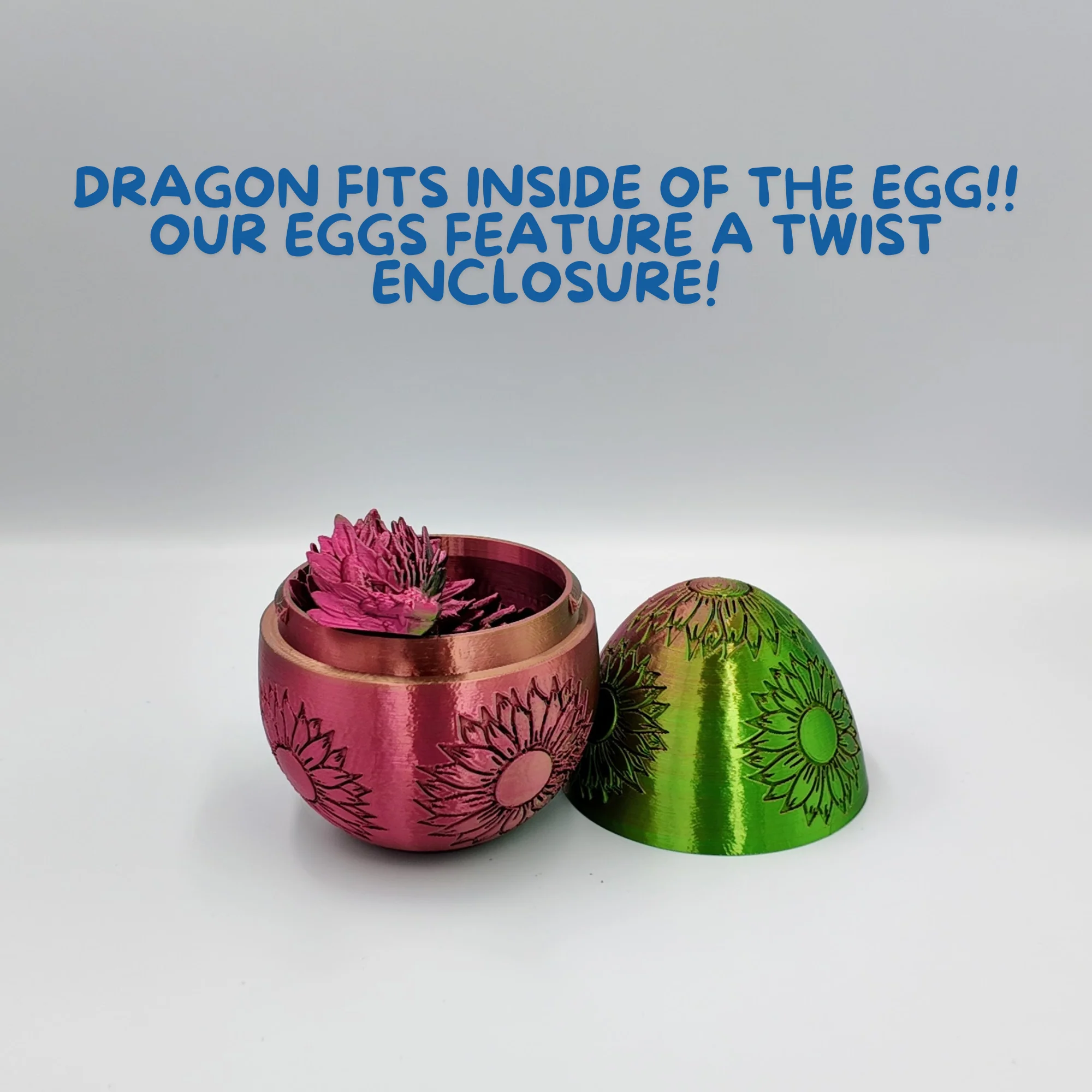 Sunflower Dragon Egg - 12.5" Dragons Articulating Joints - Sunflower Themed - Image 52