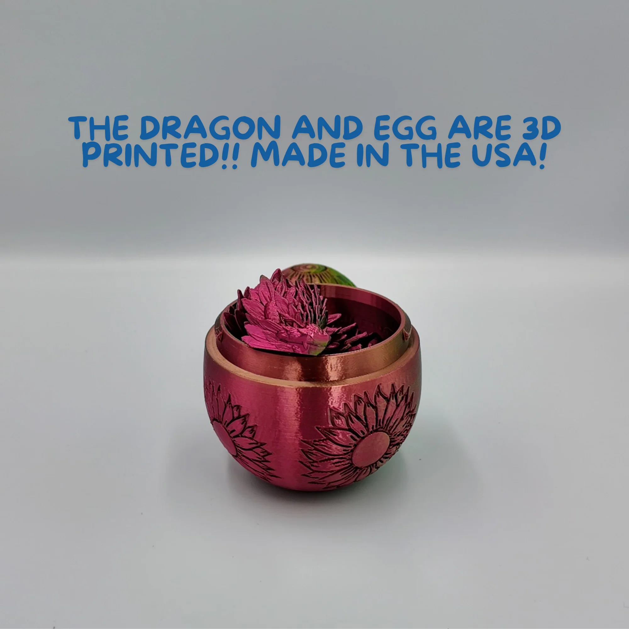 Sunflower Dragon Egg - 12.5" Dragons Articulating Joints - Sunflower Themed - Image 53