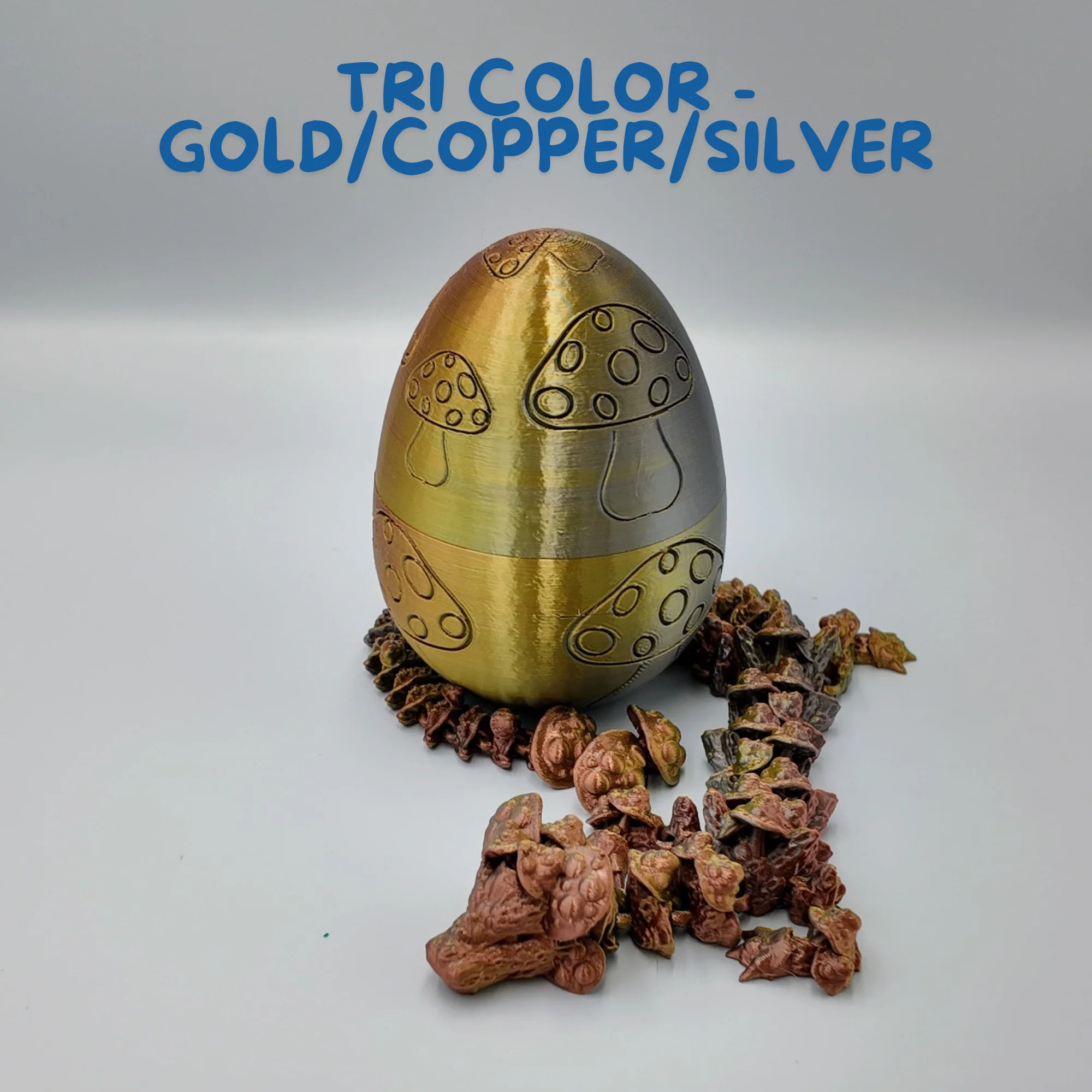 Mushroom Dragon Egg - 16" Dragons Articulating Joints - Mushroom Themed - Image 8