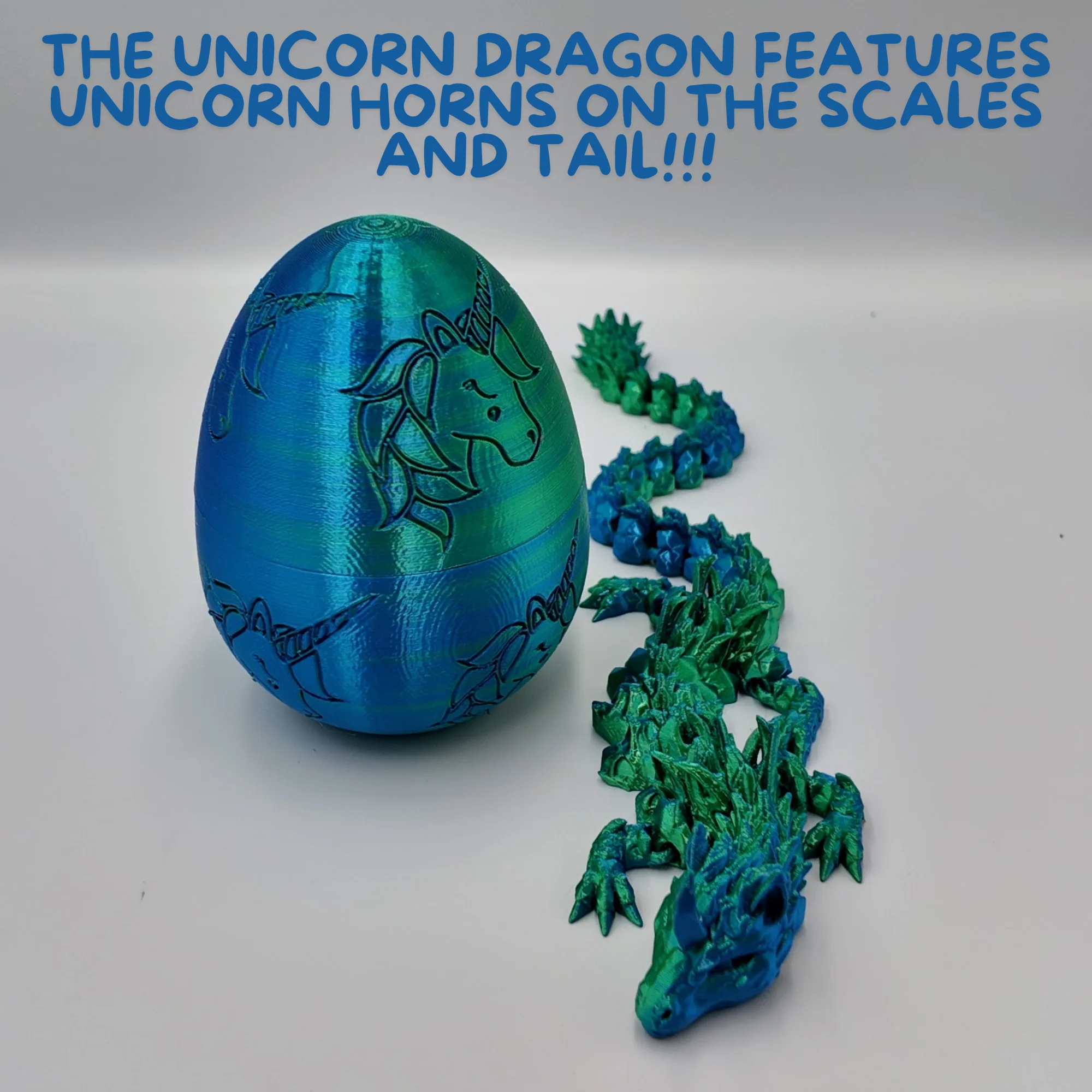 Unicorn Dragon Egg - 14.5" Dragons Articulating Joints - Unicorn Themed - Image 13