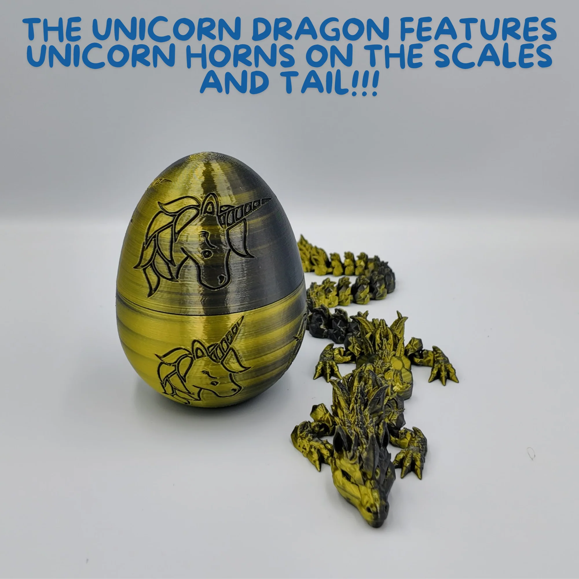 Unicorn Dragon Egg - 14.5" Dragons Articulating Joints - Unicorn Themed - Image 42