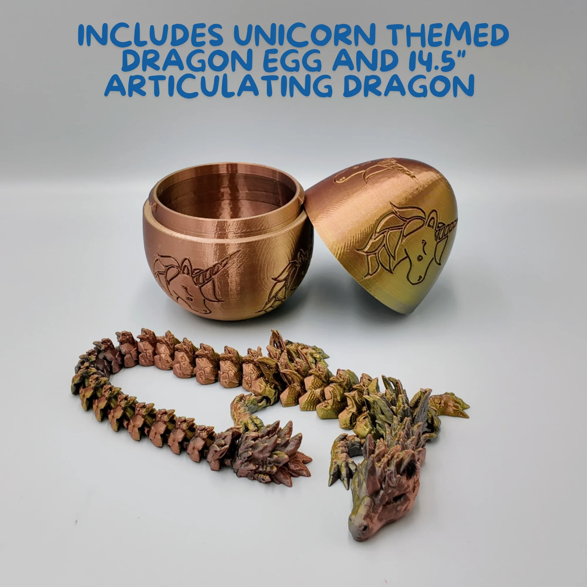Unicorn Dragon Egg - 14.5" Dragons Articulating Joints - Unicorn Themed - Image 6