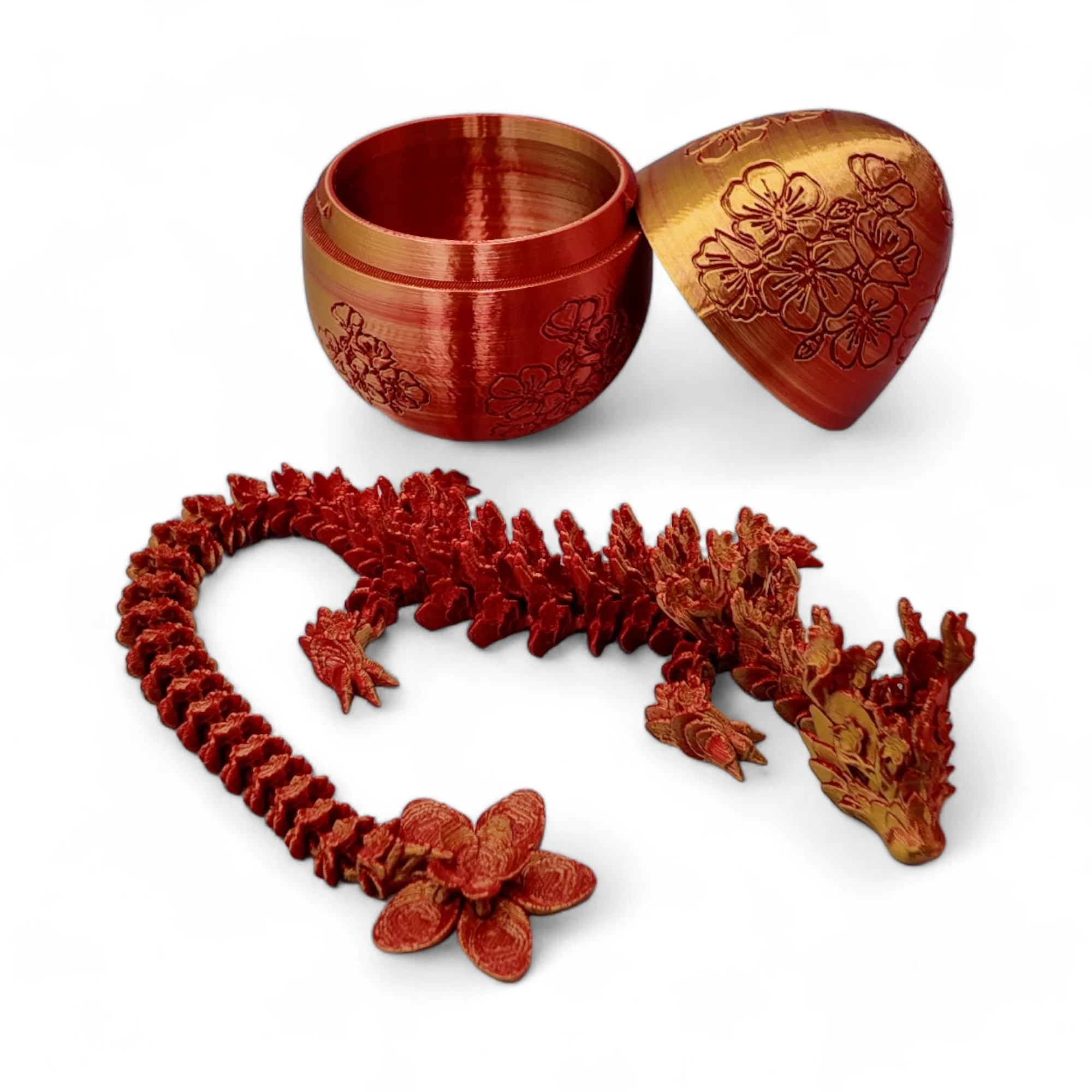 Cherry Blossom Dragon Egg - 14" Dragons Articulating Joints - Cherry Blossom Themed - Image 40